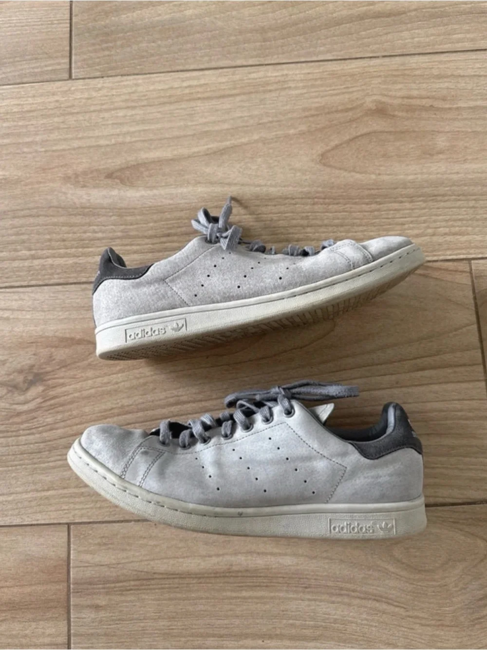 Adidas Stan Smith Men's Suede Gray Low Top Sneakers Streetwear Going Out